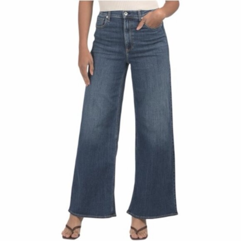 Rag & Bone Serena High-Rise Full Length Raw Hem Jeans